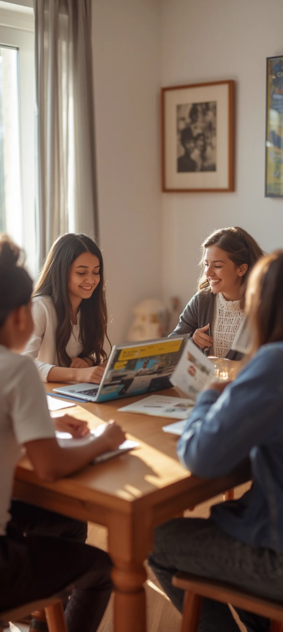 Students on a South Florida school campus